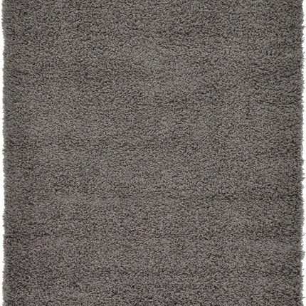 Unique Loom Solo Solid Shag Collection Area Rug- Modern Plush Rug Lush & Soft (4' 0 x 6' 0 Rectangular, Graphite Gray)