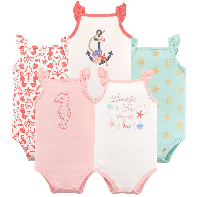 Hudson Baby Unisex Baby Cotton Sleeveless Bodysuit