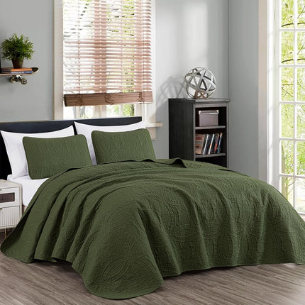 Chezmoi Collection Austin 3-Piece Oversized Bedspr