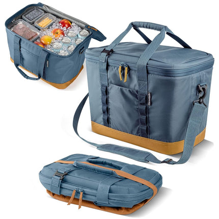 CleverMade Collapsible Cooler Bag, 50 Can Beach & 