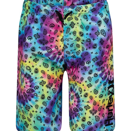 Short de bain Hurley à enfiler imprimé pour garçons, multicolore/bandana, 3T
