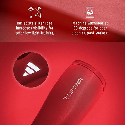 adidas Climacool Compression Arm Sleeves - True Red - Adult S/M