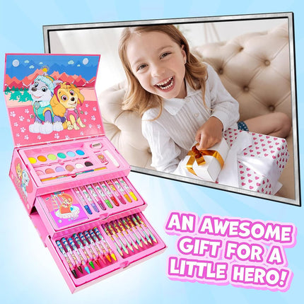 PAW PATROL Maletín de Pintura para Niños (Rosa)
