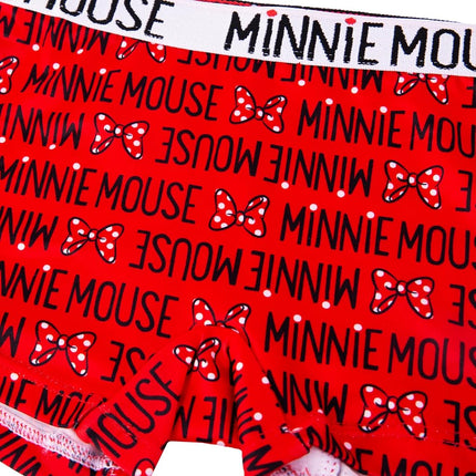 Disney Girl's Mouse Underwear with Multiple Print and Silhouette Options in Sizes 2/3t-8 Boxer Briefs, Pack of 4 Minnie Shorts, 2-3 Jahre