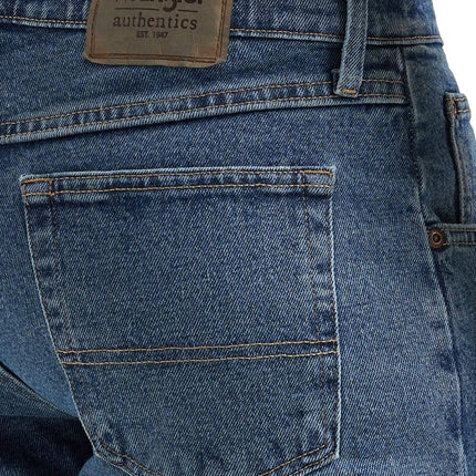 Wrangler Authentics Men's Classic 5-Pocket Relaxed Fit Jean, Dark Stonewash Flex, 35W x 30L