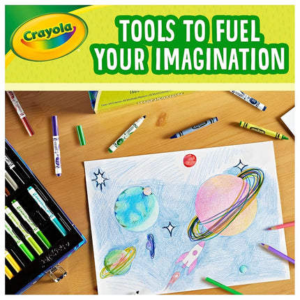 CRAYOLA Inspiration Art Case Coloring Set - Tie-Dye (140ct), Art Supplies Set For Kids, Drawing Kit, Travel Gift for Girls & Boys, Ages 5+