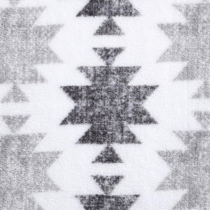 Wrangler - Throw Blanket, Ultra Plush Fleece Home Bedding, Perfect for Couch or Bed (Canyon Ikat Grey, Throw)