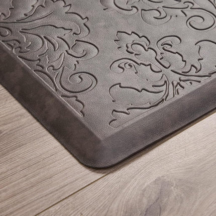 Chef Gear - Alfombrilla de Cocina Antifatiga Wellness - Diseño Marni - Alfombrilla de Chef Acolchada y Cómoda - Piel Sintética - Alivio al Cocinar y Estar de Pie - Antideslizante - Medidas 17.5"x32" - Moca