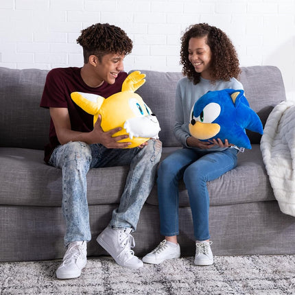 Club Mocchi- Mocchi- Sonic The Hedgehog Tails Mega Plush Toy, 15 inch