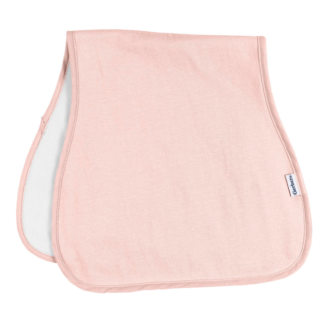 Gerber Baby Unisex Burp Cloths 5-Pack, Pink, Size 10.5" x 21"