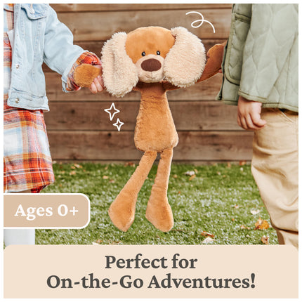GUND Take-Along Friends, Masi el perrito de peluche, para mayores de 1 año, marrón/crema, 38 cm