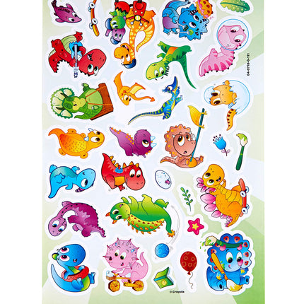 Cahier de coloriage de dinosaures Crayola, 96 pages à colorier, pour les 3, 4, 5 et 6 ans