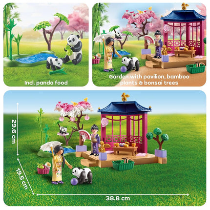 Playmobil | My Life | Asian Garden with Panda Feeding | Toys for Children aged 4+ | 71762