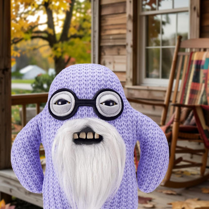 Fuggler Old Fogies 9-Inch Plush Toy (Mr Needles) by ZURU – Funny Ugly Monster Stuffed Animal with Human-Like Teeth, Collectible Plush for Kids, Tweens, Teens, Adults & Weird Toy Lovers