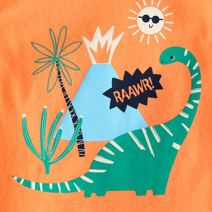 The Children's Place Baby Toddler Boys Sleeveless Tank Top, Dino Print 3-Pack, 5T