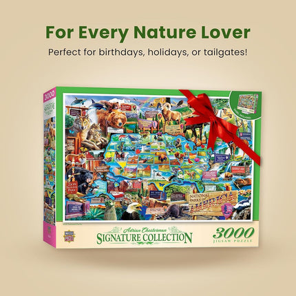 Baby Fanatics MasterPieces Puzzle de 3000 pièces pour adultes, familles ou enfants, Parcs nationaux des États-Unis, Défaut de fabrication, 81 x 114 cm