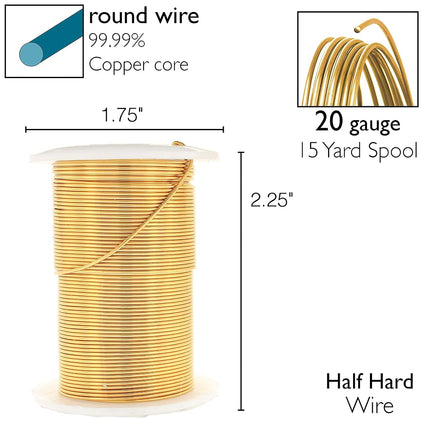 The Beadsmith Copper Jewelry Wire