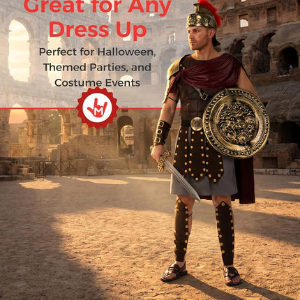 Morph Gladiator Costume, Halloween Costumes for Men, XL