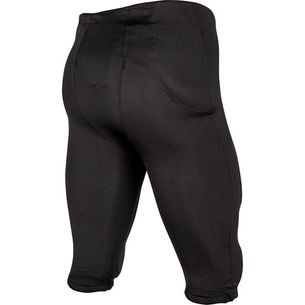 Pantalón de práctica de fútbol integrado de seguridad CHAMPRO para niños con almohadillas incorporadas, negro
