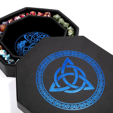 Premium Dice Tray for DND, Detailed World Tree & T