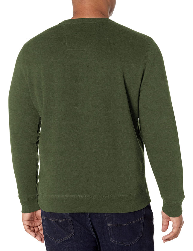 Nautica Men's Basic Crew Neck Fleece Sweatshirt, Pine Forest, XXXL