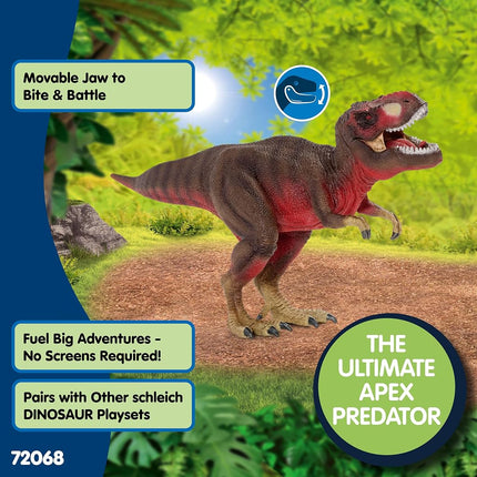 Schleich Dinosaurs 72068 Collectible Red T Rex Exclusive for Ages 4+
