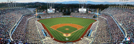Masterpieces 1000 Piece Sports Jigsaw Puzzle - MLB Los Angeles Dodgers Center View Panoramic - 13"x39"