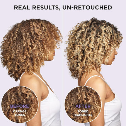 L'Oreal Paris EverPure Sulfate Free Brass Toning Purple Shampoo for Blonde, Bleached, Silver, or Brown Highlighted Hair, 6.8 Fl; Oz (Packaging May Vary)