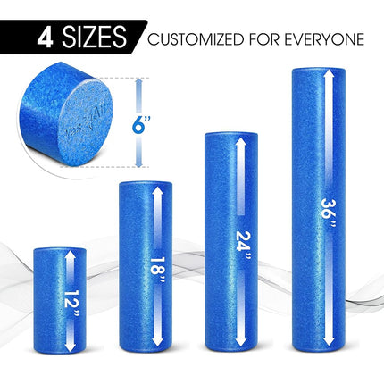 Yes4All EPP Foam Roller for Back, Legs, Physical Therapy, Exercise, Deep Tissue, and Muscle Massage – Extra Firm High-Density Foam Roller – Support Pain Relieved, Back, Legs, and Muscle Recovery