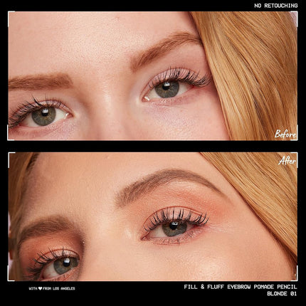 NYX Professional Makeup Fill and Fluff Eyebrow Pomade Pencil - Blonde
