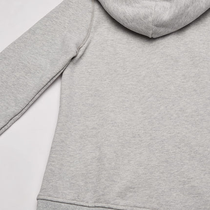 Nautica Girls' Fleece Full-Zip Hoodie Sweatshirt, Grey Heather, 5