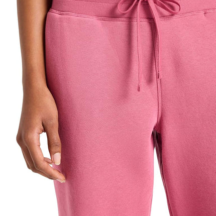 Reebok Apparel Women's Cozy Classic Sweatpant, Standard Fit, 30” Inseam, Midweight Cotton-Poly Fleece Fabric, Studio Pink, S