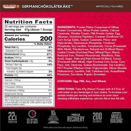 BSN Syntha-6 Cold Stone Ice Cream Series Protein Powder, Germanchökolätekäke Flavour, 25 Servings