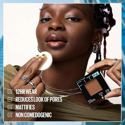 Maybelline Fit Me Matte + Poreless Foundation Powder, 112 Natural Ivory