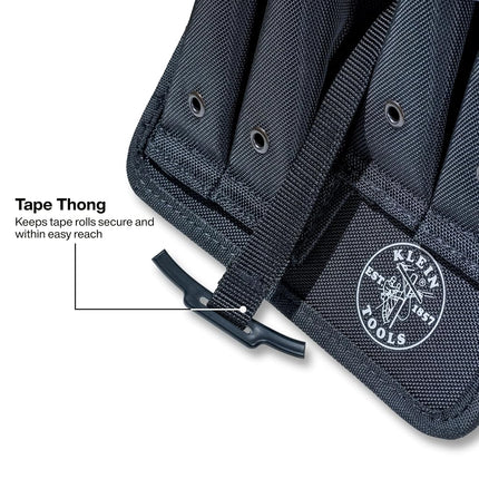 Klein Tools BC531S Mini Apron, BWC S-Hook Compatible, Tool Storage with Tape Thong and Stackable Design