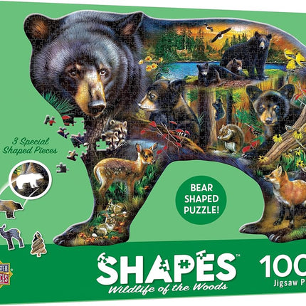 MasterPieces 1000 Piece Wildlife Jigsaw Puzzle for Adults, Family, or Youth - Wildlife of The Woods - Eco-Friendly, Matte Finish, Bonus Poster - 26.66"x 20.82"