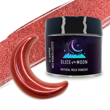 Pearl Red Mica Powder 1oz, Metallic Ruby Red, Cosm