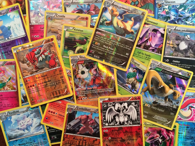 Pokemon 50 Card Lot w/ 3 Reverse or Holofoil Cards