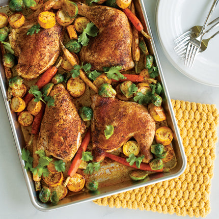 Bandeja de horno comercial de aluminio natural Nordic Ware, tamaño medio y tamaño cuarto