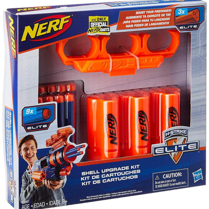 NERF Upgrade Kit: 3 Shells, 9 Darts, Shell Holder