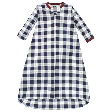 Saco de dormir, arrullo y manta de algodón de manga larga unisex Hudson Baby, diseño de fútbol americano, 18-24 meses