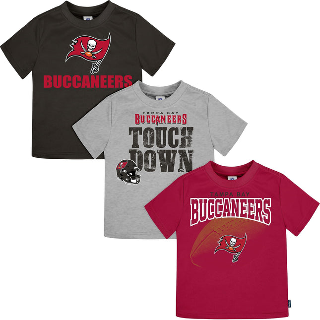 Gerber Unisex Baby NFL 3 Pack Short Sleeve Team Fa