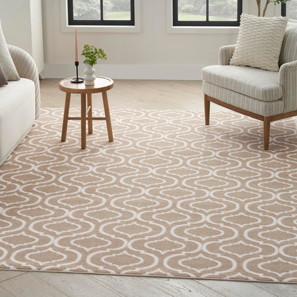 Nourison Jubilant Contemporary Taupe 5'3" x 7'3" A