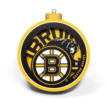 YouTheFan NHL Boston Bruins Adorno Serie Logo 3D