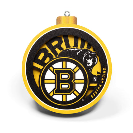 YouTheFan NHL Boston Bruins 3D Logo Series Ornamen