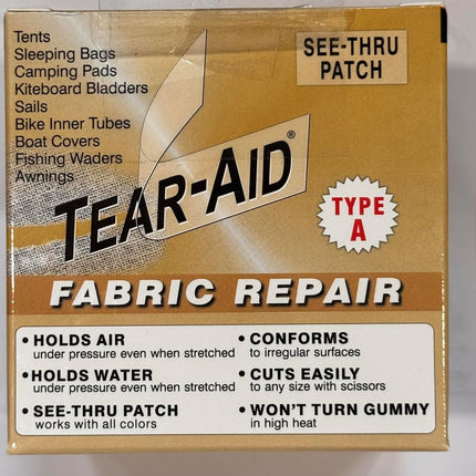 Tear-Aid Fabric Repair Kit, 3 in x 5 ft Roll, Type A, Single