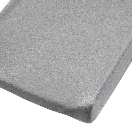 HonestBaby Baby Organic Cotton Changing Pad Covers (Set of Two) Winter Accessory, Gray Heather, One Size