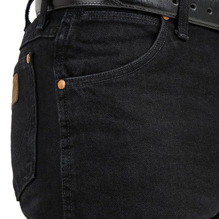 Wrangler Jeans 13MWZ para hombre, corte original recto para bota, pierna recta, NEGRO SOMBRA, 38W / 34L