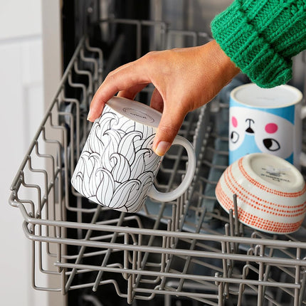 Cricut Blank Mug, Ceramic-Coated, Dishwasher & Microwave Safe Mug to Decorate, Cricut Mug Press & Infusible Ink Compatible,15 Oz Sublimation Mug, Ideal for Crafts and Printing, 2 Count, White