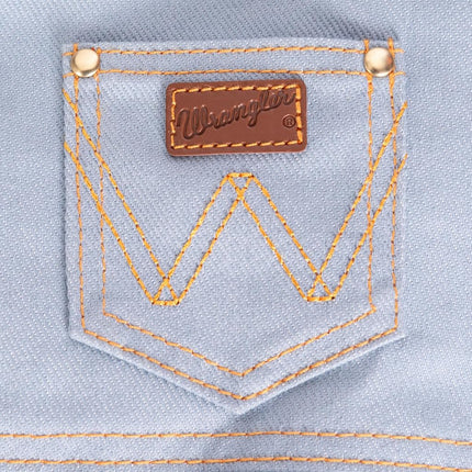 Wrangler Rope Denim Dog Vest Harness – Breathable Dog Vest with Mesh Lining - Machine Washable Dog Winter Jacket for Easy Cleaning, Layer Over Dog Sweater (Light Wash, XS)